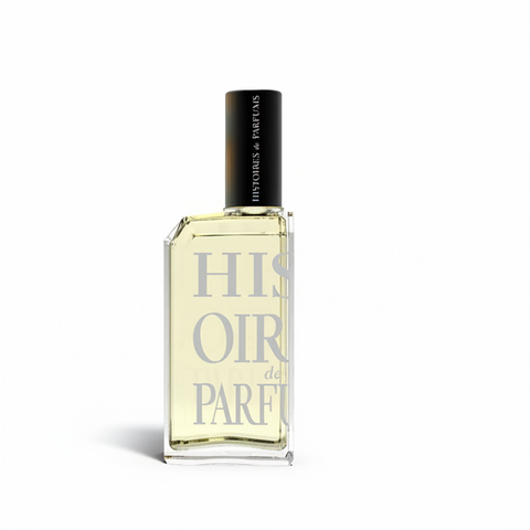 Perfume bottle labeled 'Histoire de Parfum' on a white background