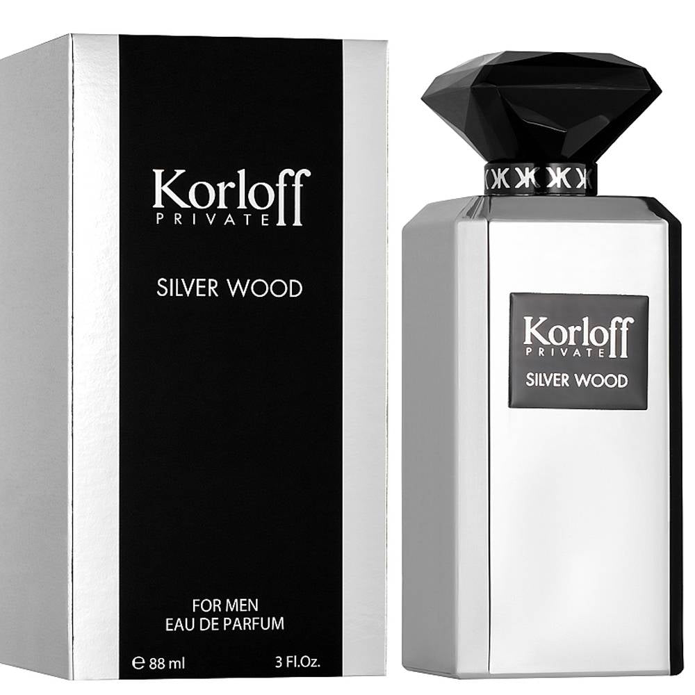 KORLOFF PARIS PRIVATE SILVER WOOD UNISEX EDP 88ML - Al Himyan Perfumes | عطور هميان | Oud & Luxury Fragrances - KORLOFF PARIS