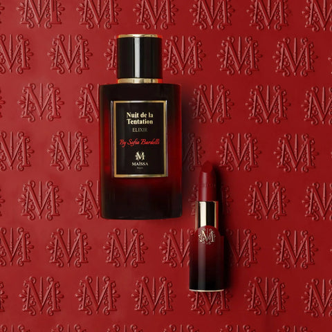 MAISSA  NUIT DE LA TENTATION ELIXIR FOR WOMEN LIPSTICK GIFT SET EDP 100ML*
