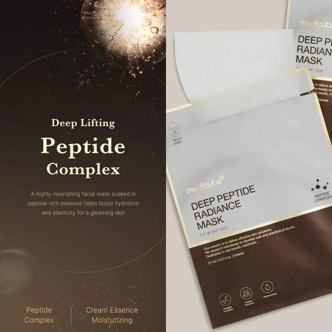 MEDICUBE DEEP PEPTIDE RADIANCE MASK SHEET 27ML - Al Himyan Perfumes | عطور هميان | Oud & Luxury Fragrances - Medicube