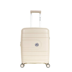 Pierre Cardin Upright Flexible/Hardcase Trolley Set of 4, Champagne