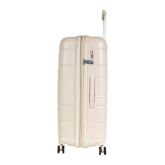 Pierre Cardin Upright Flexible/Hardcase Trolley Set of 4, Champagne