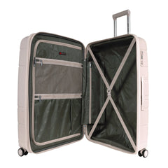 Pierre Cardin Upright Flexible/Hardcase Trolley Set of 4, Champagne