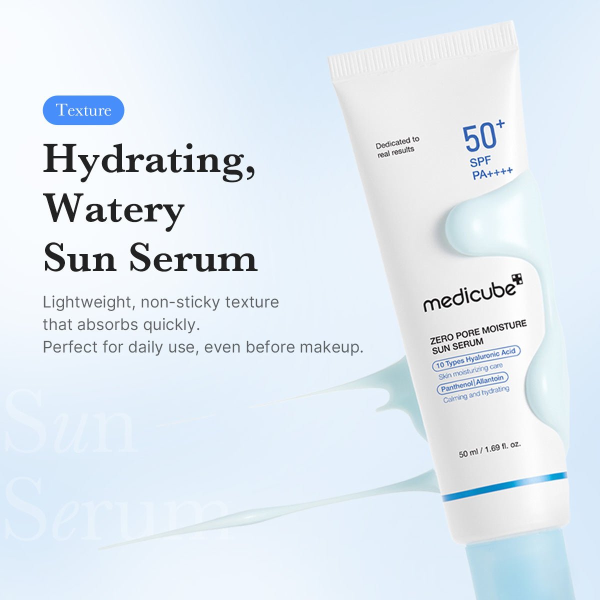 Medicube Zero Pore Moisture Sun Serum 50ml - Al Himyan Perfumes | عطور هميان | Oud & Luxury Fragrances - Medicube
