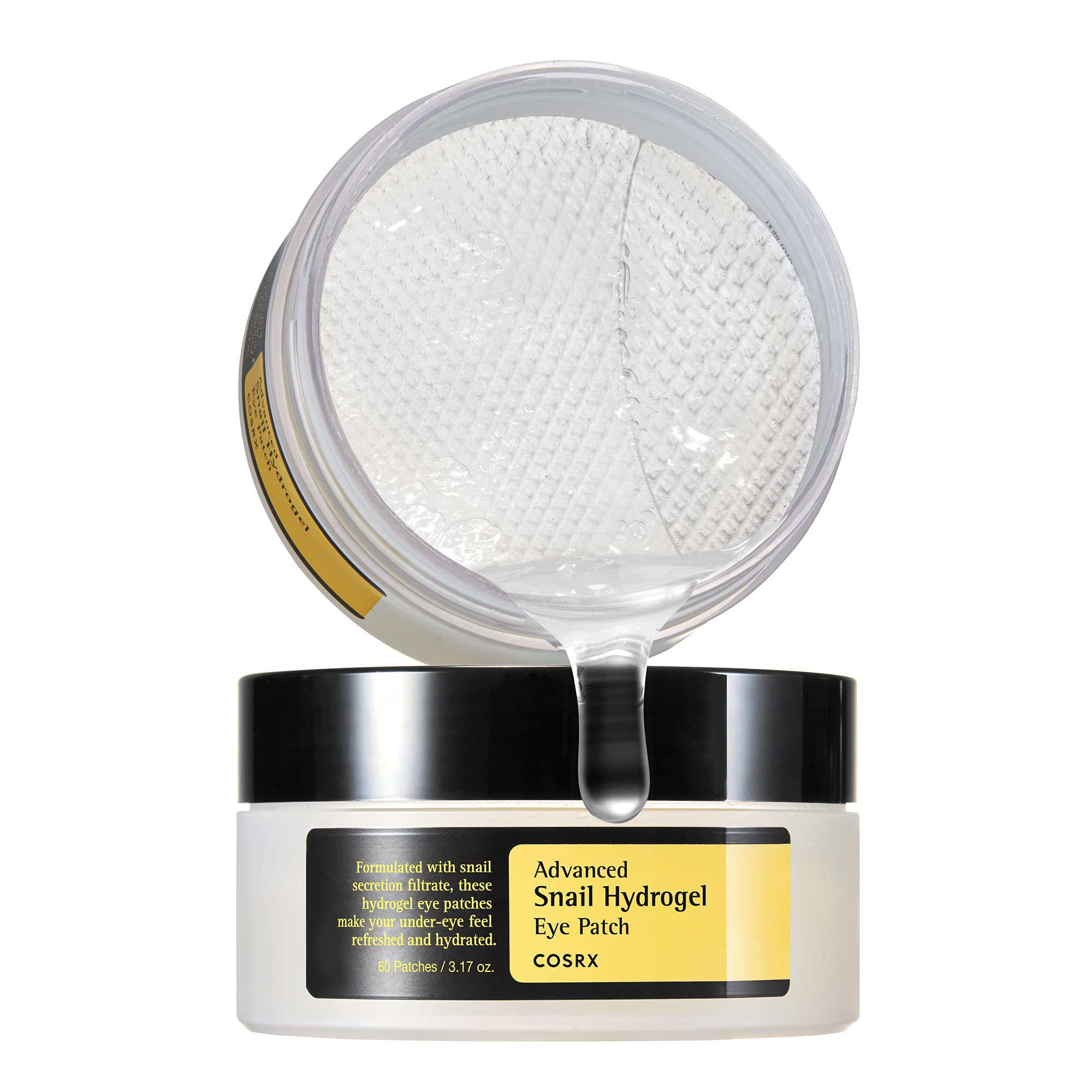 COSRX Advanced Snail Hydrogel Eye Patch, 60 Patches, 90gram - Al Himyan Perfumes | عطور هميان | Oud & Luxury Fragrances - COSRX