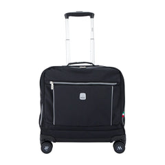 Wires Pure Black 8 Wheels School Bag Trolley Set of 4(Lunch Bag & Pencil Case)+Lunch Box