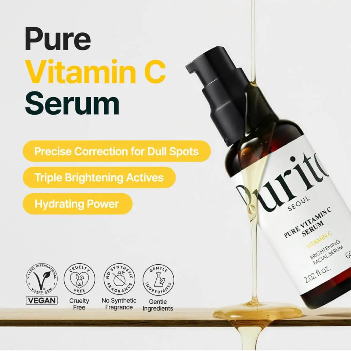 Purito Seoul Vitamin C Serum 60ml - Al Himyan Perfumes | عطور هميان | Oud & Luxury Fragrances - Purito Seoul