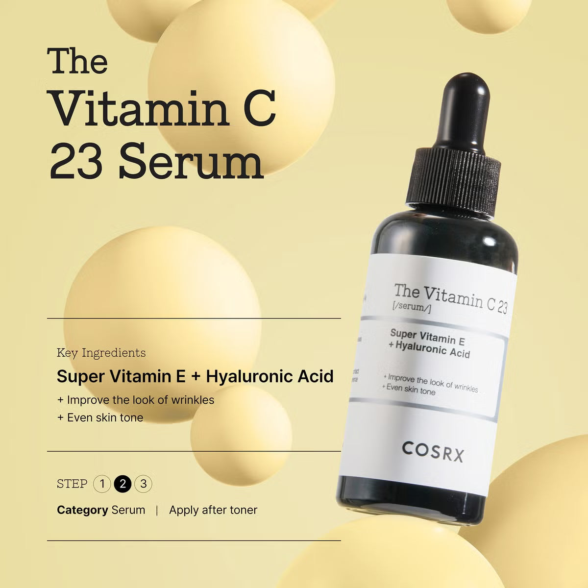 COSRX The Vitamin C 23 Anti-Aging Serum With Super Vitamin E + Hyaluronic Acid 20ml