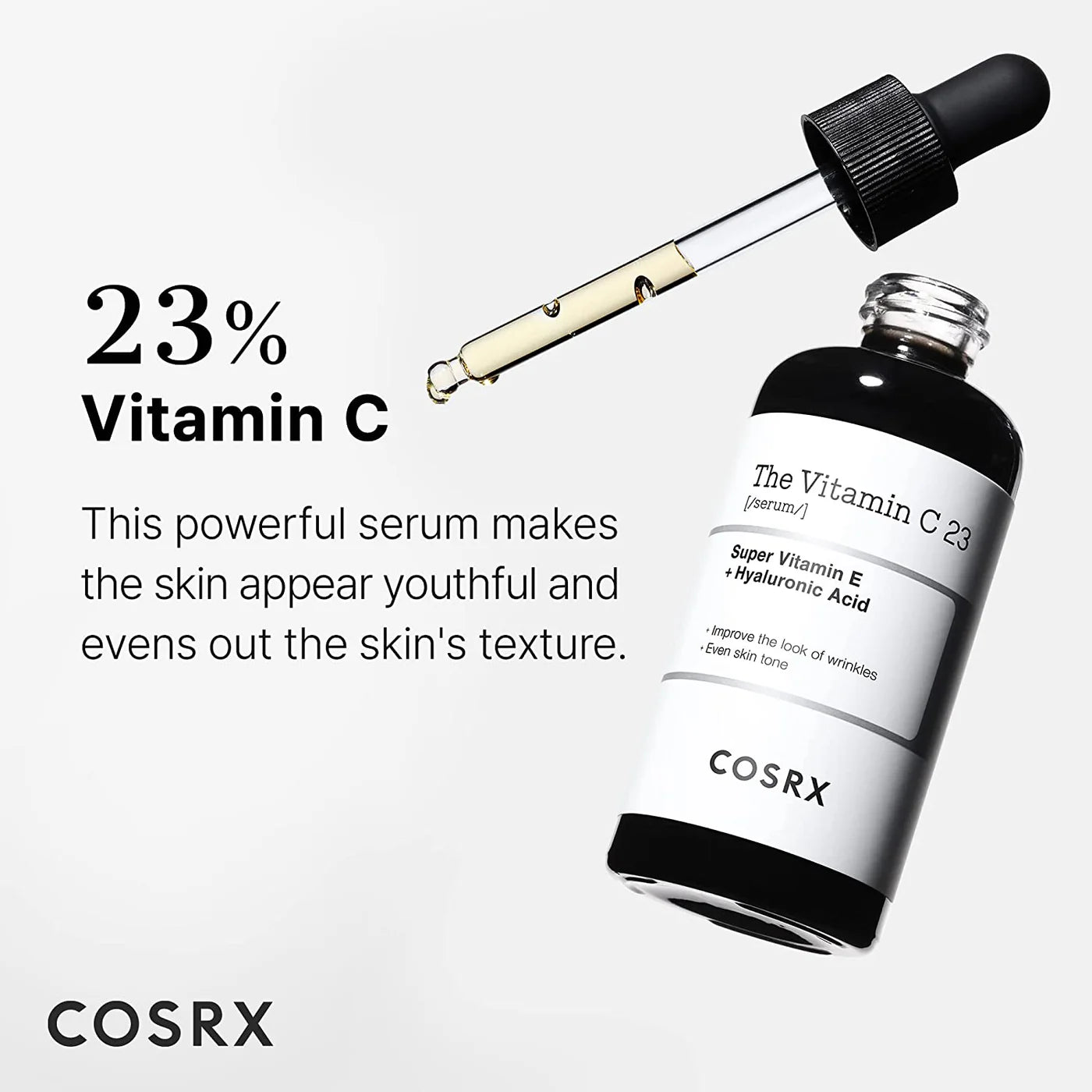 COSRX The Vitamin C 23 Anti - Aging Serum With Super Vitamin E + Hyaluronic Acid 20ml - Al Himyan Perfumes | عطور هميان | Oud & Luxury Fragrances - COSRX