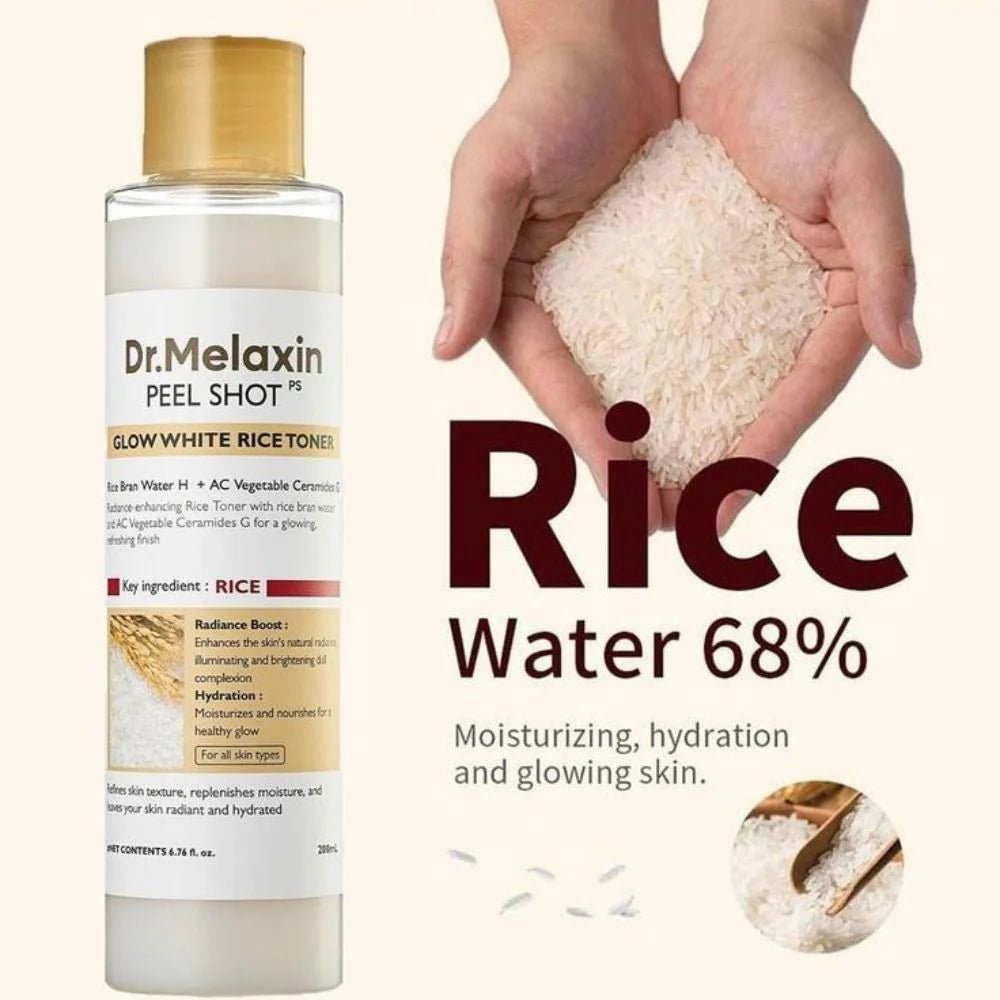 Dr.Melaxin Peel Shot Glow White Rice Toner 200ml - Al Himyan Perfumes | عطور هميان | Oud & Luxury Fragrances - Dr. Melaxin