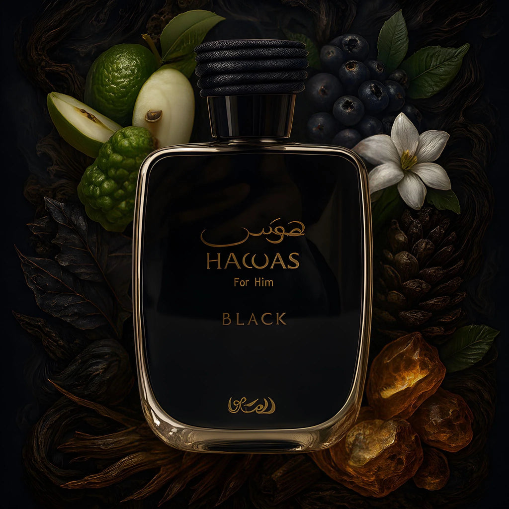 RASASI HAWAS BLACK FOR MEN EDP 100ML - Al Himyan Perfumes | عطور هميان | Oud & Luxury Fragrances - Rasasi