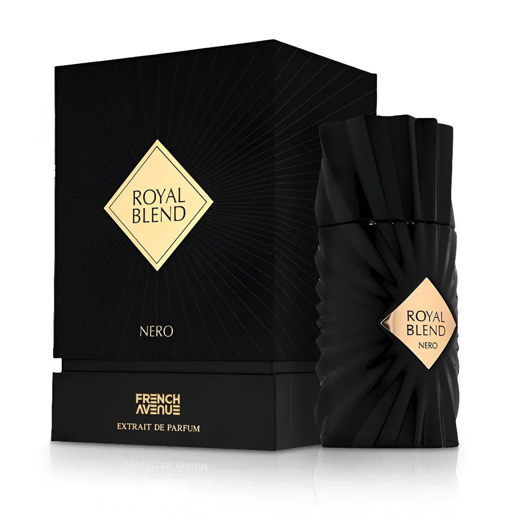 FRENCH AVENUE ROYAL BLEND NERO FOR MEN EXTRAIT DE PARFUM 100ML - Al Himyan Perfumes | عطور هميان | Oud & Luxury Fragrances - FRENCH AVENUE