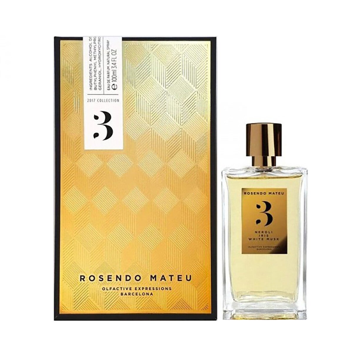 ROSENDO MATEU NO.3 NEROLI IRIS WHITE MUSK UNISEX EDP 100ML - Al Himyan Perfumes | عطور هميان | Oud & Luxury Fragrances - ROSENDO MATEU