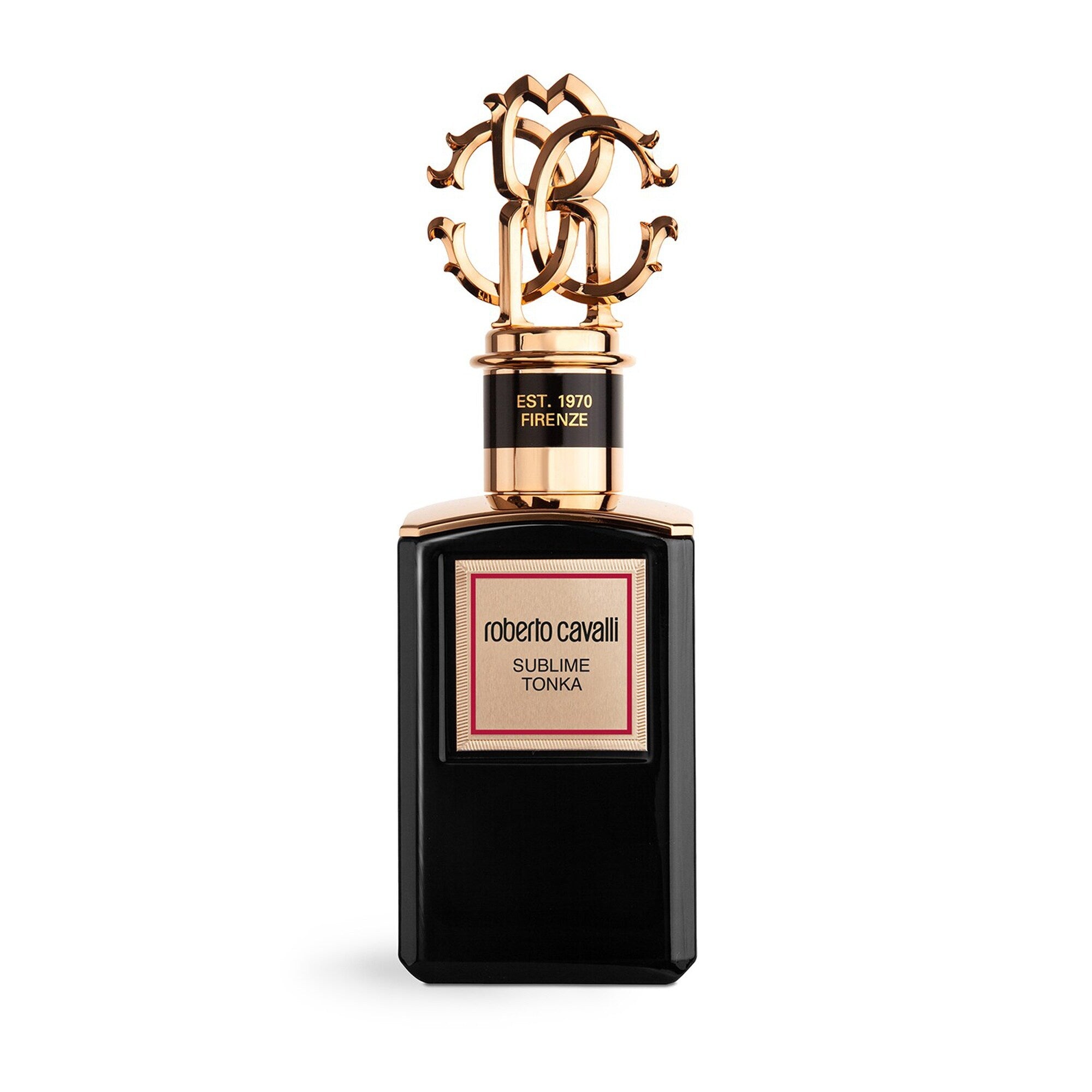 Roberto Cavalli Gold Collection Sublime Tonka EDP 100ml bottle on white background