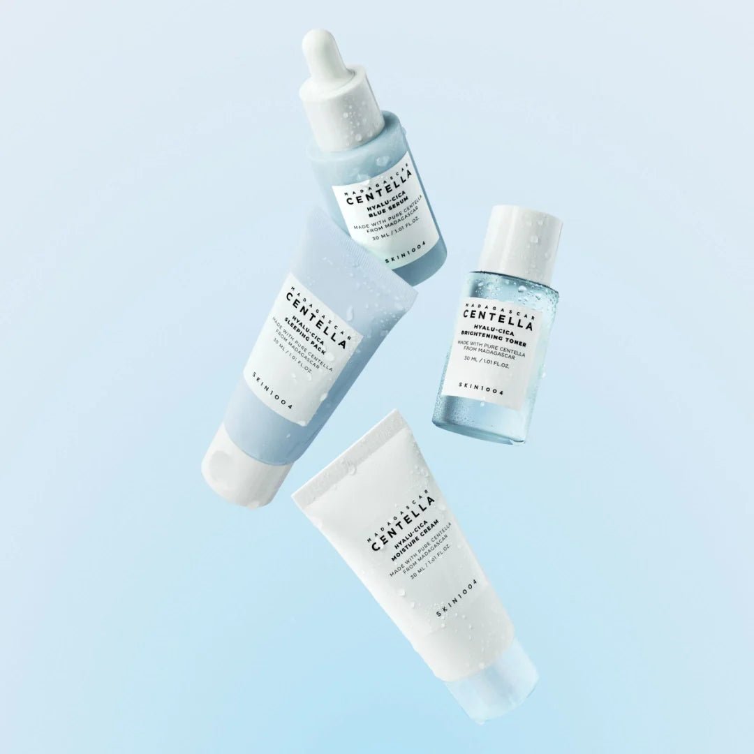 SKIN1004 Madagascar Centella Hyalu-Cica Travel Kit, Toner 30ml+Serum 30ml+Cream 30ml+Sleeping Pack 30ml Secondary image