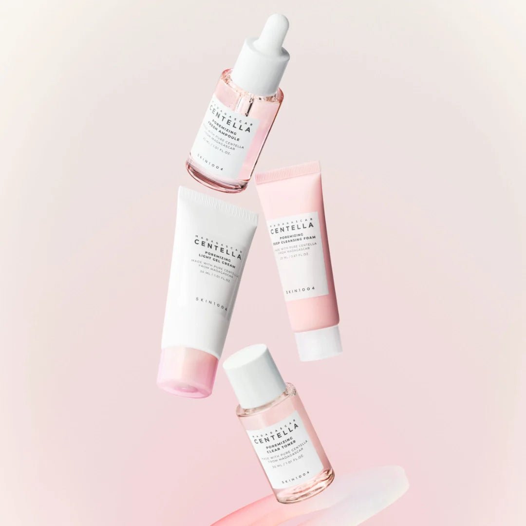 SKIN1004 Madagascar Centella Poremizing Travel Kit,  Foam 20 ml+ Gel Cream 30 ml+ Ampoule 30 ml+ Toner 30 ml Secondary image