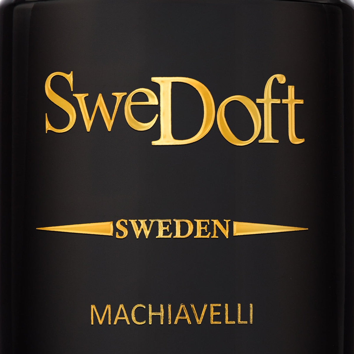 SweDoft Machiavelli Extrait de Parfum 100ml label detail