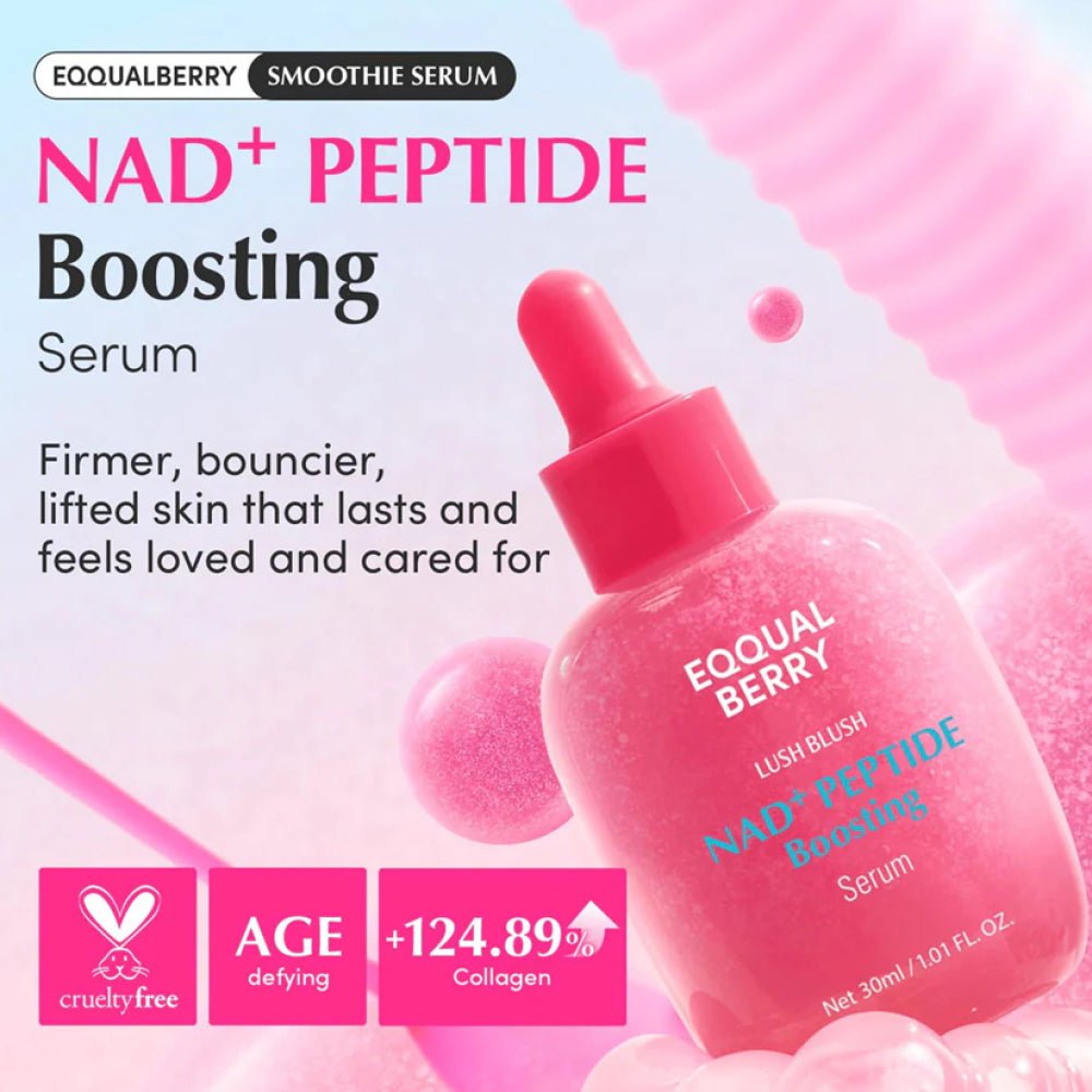 Eqqualberry Lush Blush NAD+ Peptide Boosting Serum 30ml - Al Himyan Perfumes | عطور هميان | Oud & Luxury Fragrances - Eqqualberry
