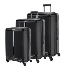 Track Oxford Suitcases Set of 3 + Beauty Case - Dark Grey