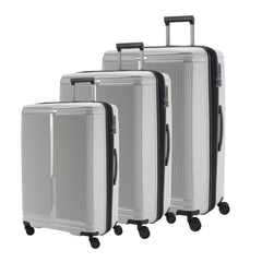 Track Oxford Suitcases Set of 3 + Beauty Case - Dark Grey