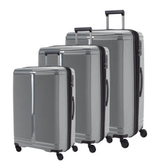 Track Oxford Suitcases Set of 3 + Beauty Case - Dark Grey