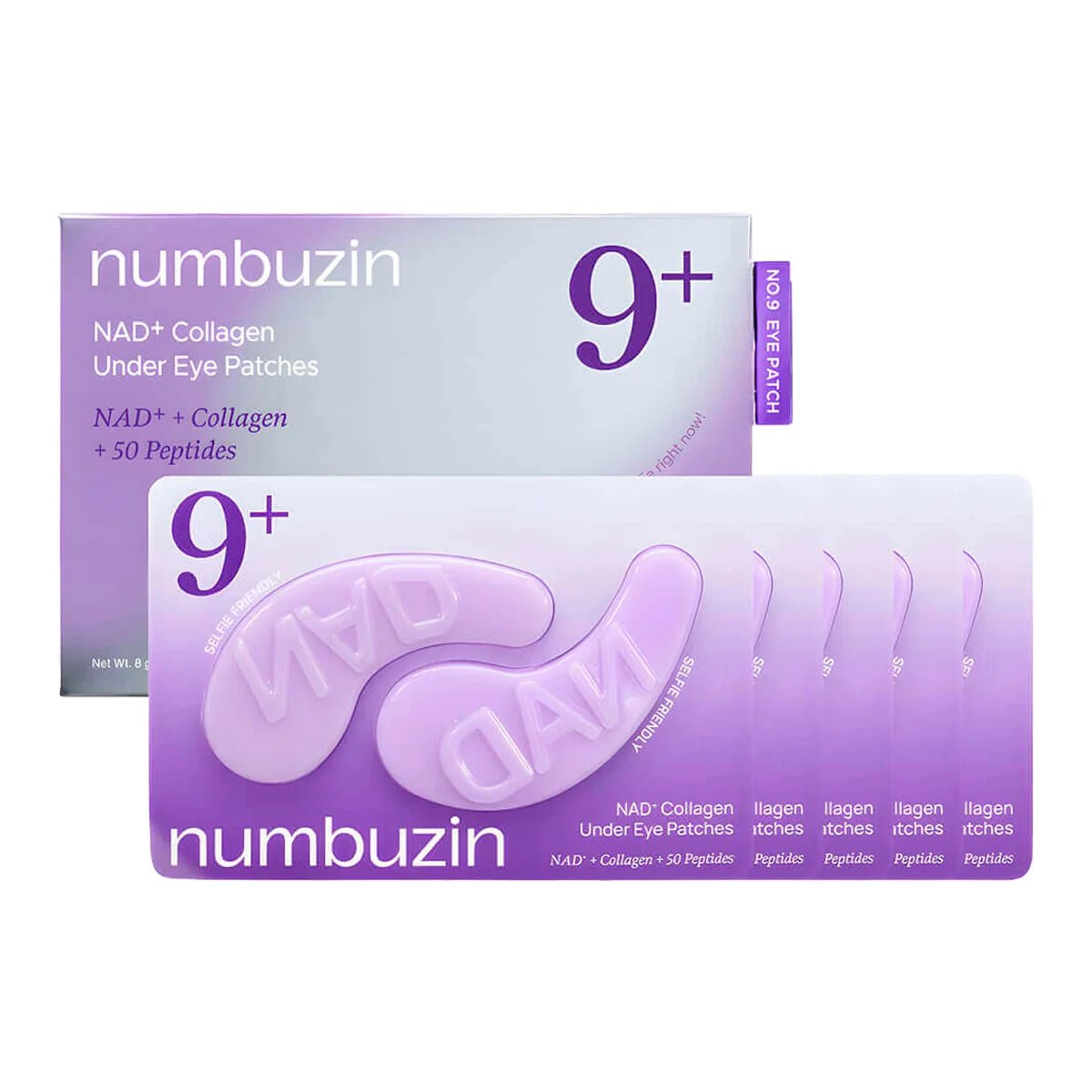 NUMBUZIN No.9 COLLAGEN UNDER EYE PATCHES 5 Pairs, 10 Patches - Al Himyan Perfumes | عطور هميان | Oud & Luxury Fragrances - Numbuzin Main image