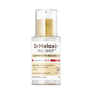 Dr. Melaxin Peel Shot Glow White Rice Serum 30ml bottle