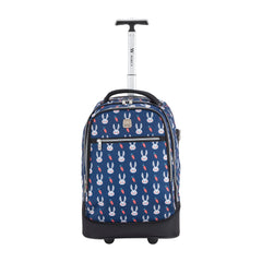 Wires Mini Wheel School Bags Trolly Set of 3pcs Bunny Blue
