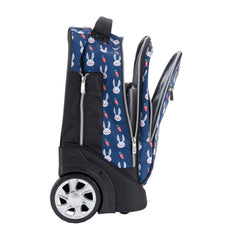 Wires Mini Wheel School Bags Trolly Set of 3pcs Bunny Blue