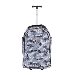 Wires Mini Wheel School Bags Trolly Set of 3pcs Camou Grey
