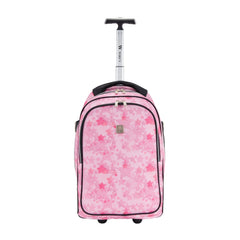 Wires Mini Wheel School Bags Trolly Set of 3pcs Star Pink